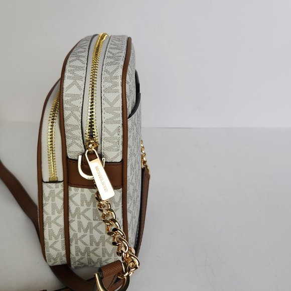 Michael Kors Jet Set Travel Chain Crossbody - Vanilla - NWT - Picture 7 of 9